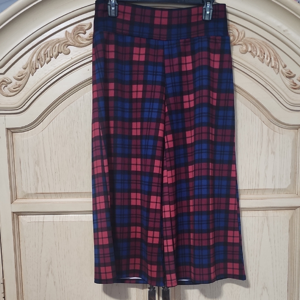 Azules Checkered Red and Blue Pants